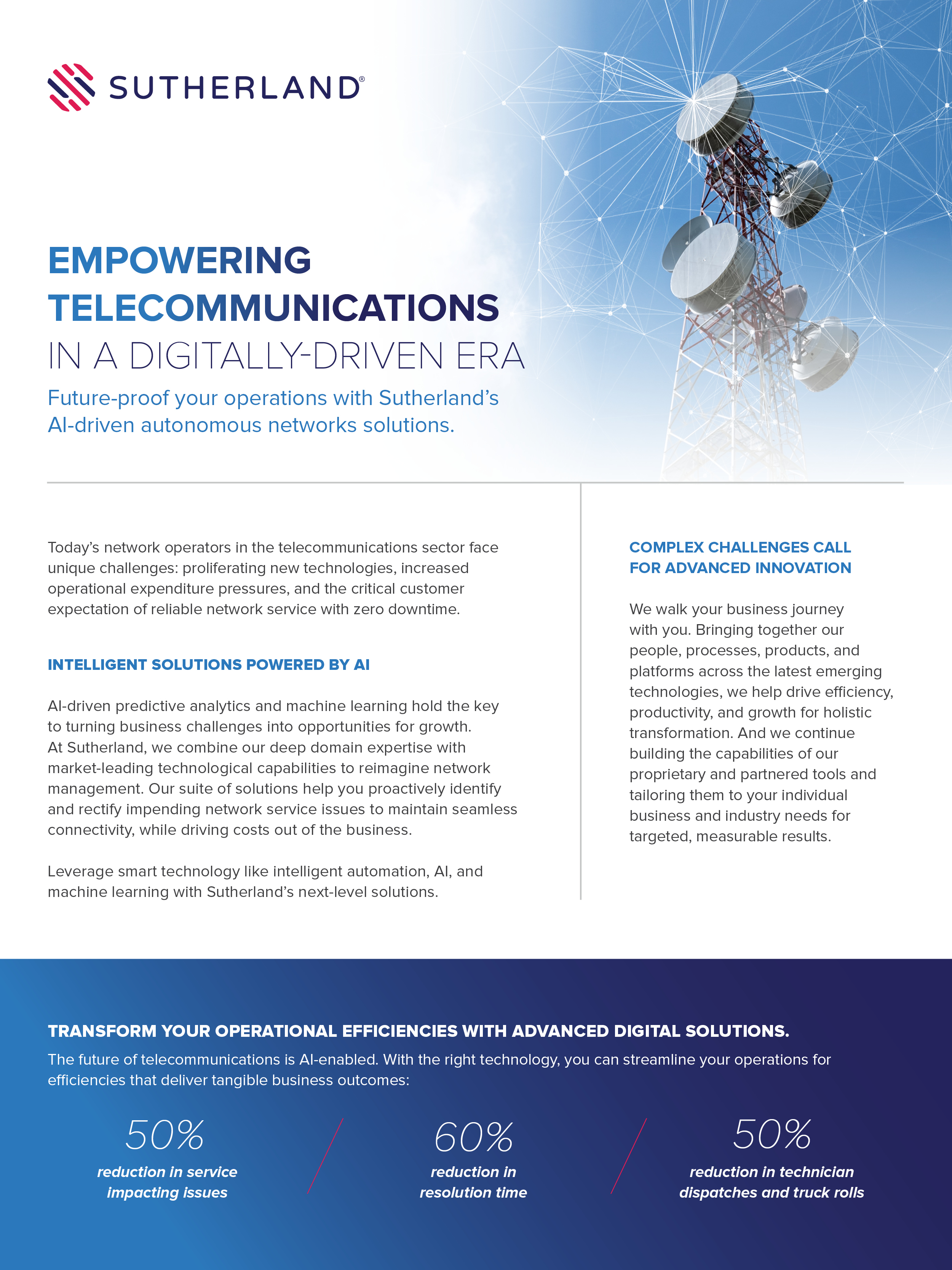 Future-proof network operations with Sutherland’s AI-driven NetworkOps solutions